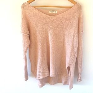 Abercrombie and Fitch | light soft pink sweater